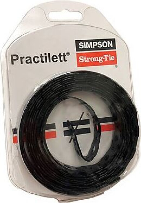 Patentbånd 12 mm hvit 3 m