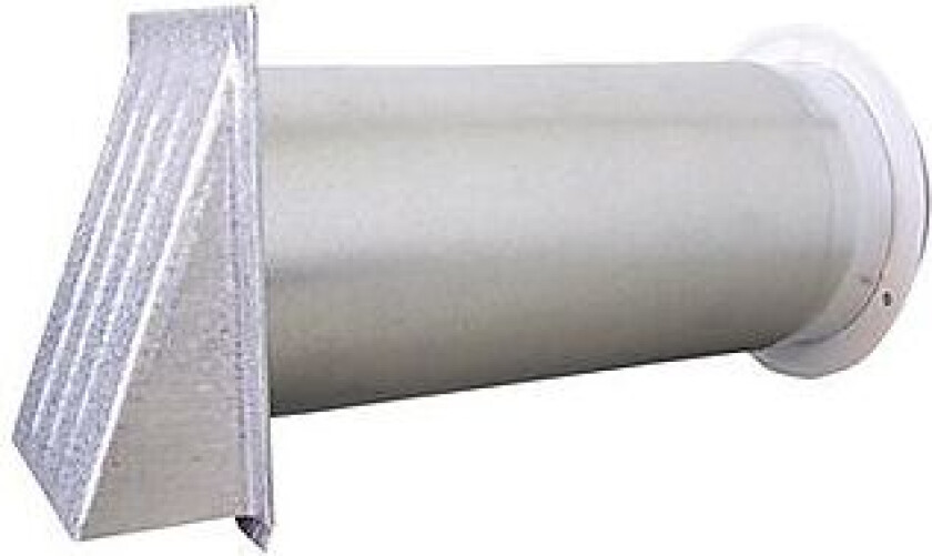 Skapventil med kappe metall Ø3 20-36 cm vegg