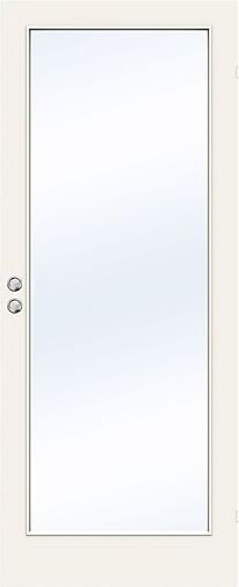 Dør sd stable gw1 9x21 hvit skyvedør med klart glass