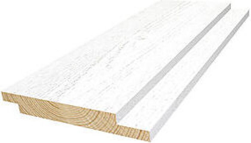 Gran 19x123 dfals rettkant pro heftig grunnet og malt ett strøk