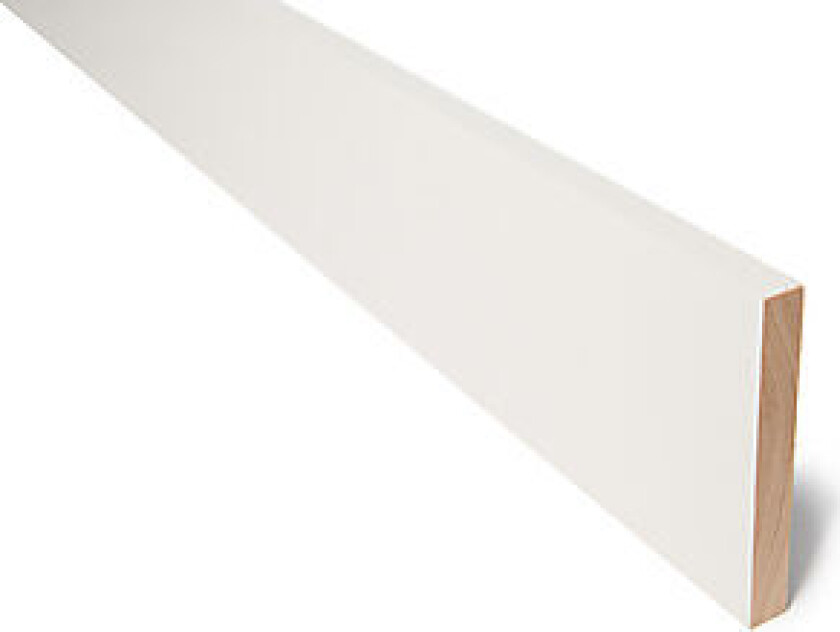 Glattkantlist furu hvit bomull S0502-Y 15x120 mm