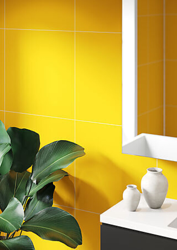 Baderomsp 2167m6060 deep yellow 60x60cm 10x620x2400