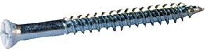 Listeskrue med hvitt hode 3,8x57 ph 150 stk