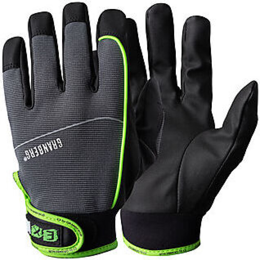 Hanske montering svart str 9 professional