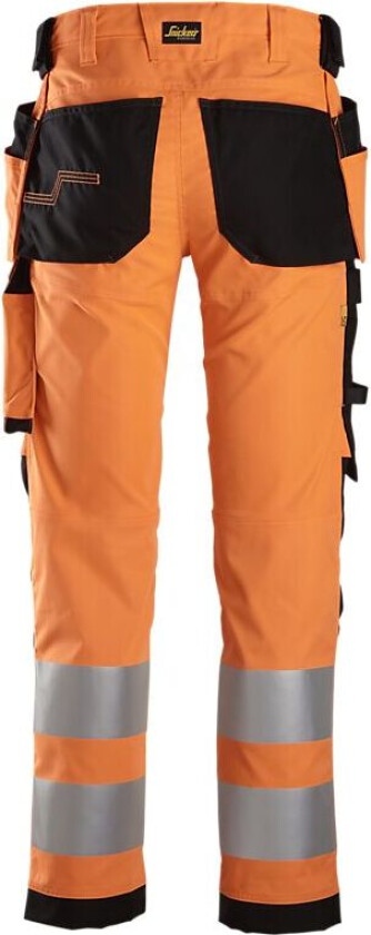 Arbeidsbukse high-vis gul/sort str 60
