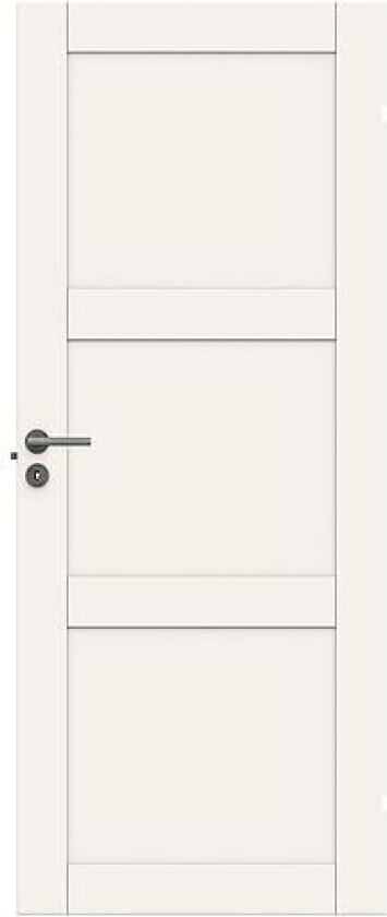 Dørbl unique 03l 9x21 hvit malt moderne fyllingsdør