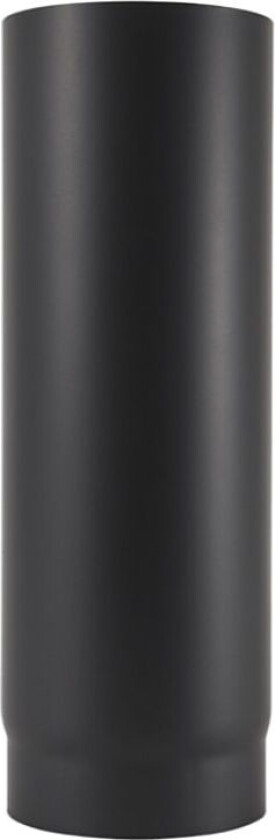 Røykrør ø150 l750 rett mbe matt sort emalje 2,3mm