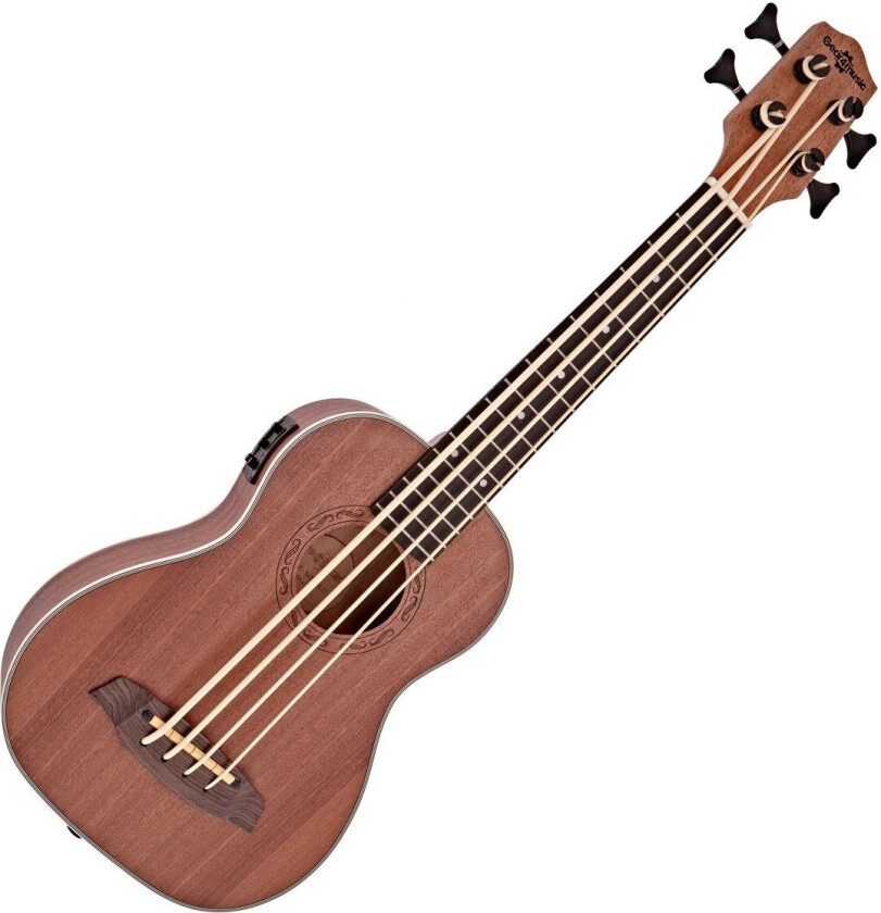 Gear4Music Deluxe Electro Ukulele Bass by Gear4music Sapele - Nearly New