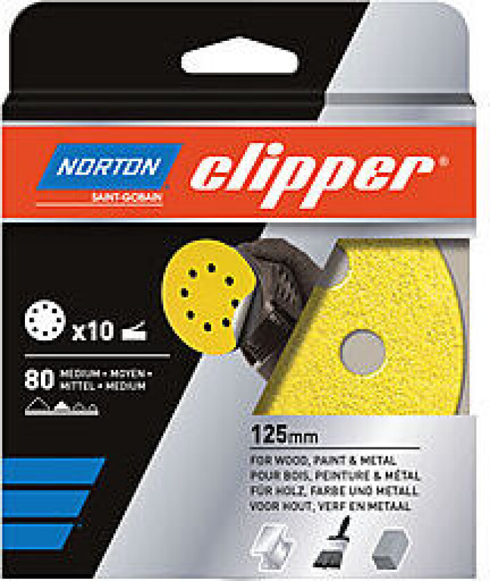 Rondell slipepapir 125 mm K180