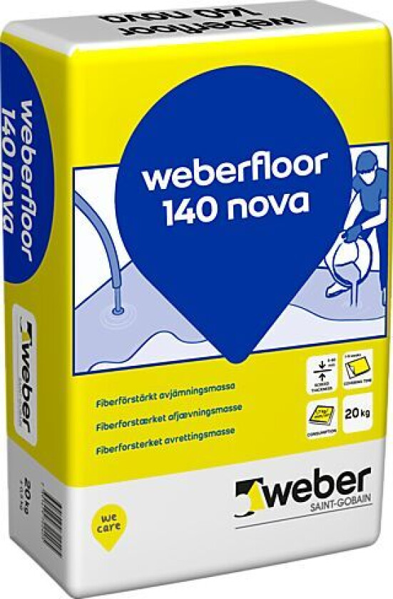 Avrettingsmasse floor 140 nova 20 kg