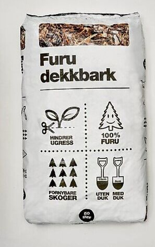 Dekkbark furu 50 liter