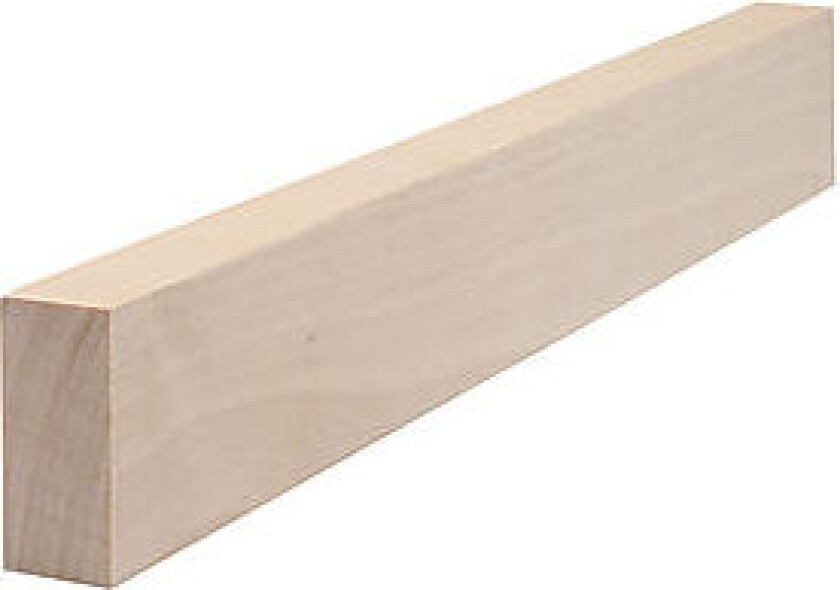 Glattkantlist tak/veggspile 21x45 mm hvitpigmentert ask