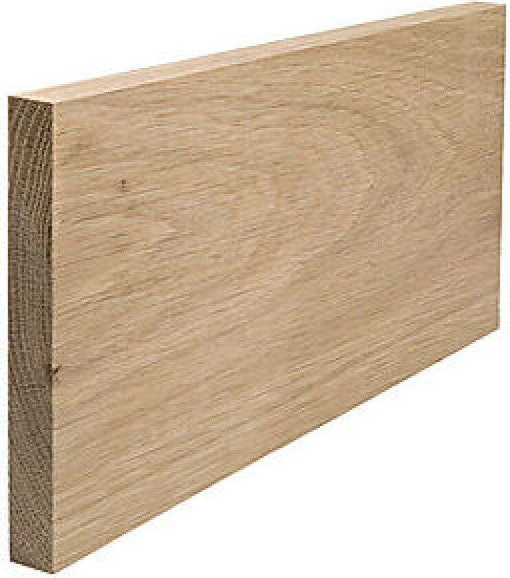 Glattkant eik 15 x 120 mm ubehandlet