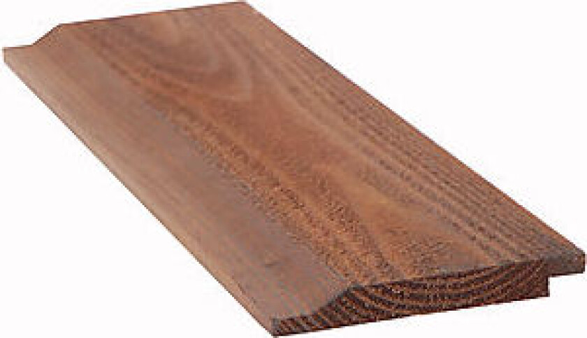 Kledning dobbelfalset royalimpregnert furu brun 28° 19x148 mm