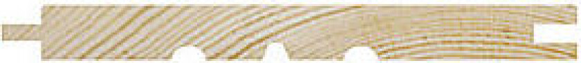 Glattpanel 13x120 mm ubehandlet furu