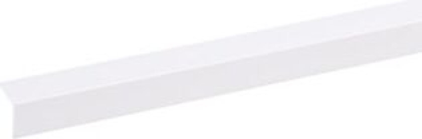 Vinkellist PVC hvit 15x15x2600 mm