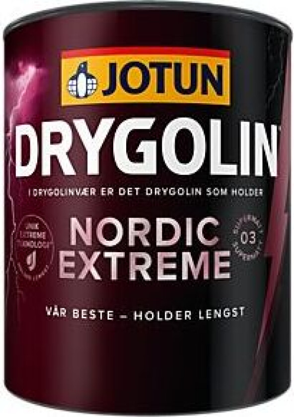 Utendørsmaling Nordic Extreme Supermatt B-base 0,68 liter