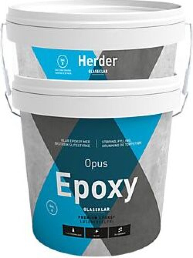 Epoxy grunning og toppstrøk glassklar 3 kg