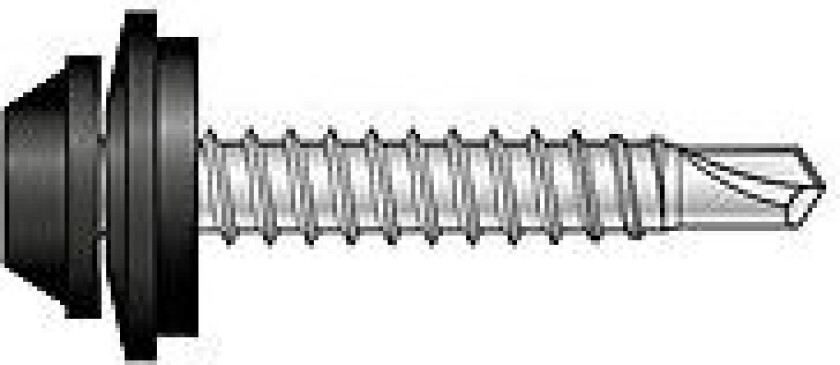 Vindskiskrue sort 4,2x25 rustfri 100 stk