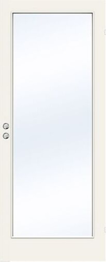 Dørbl sd easy gw1 9x21 hvit skyvedørblad 4mm herdet glass