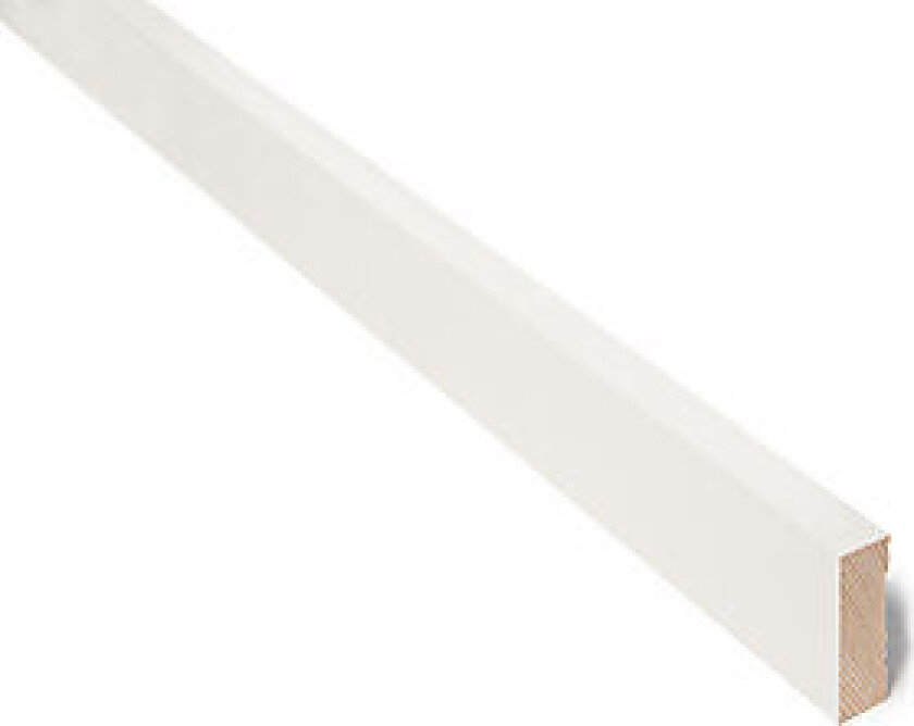 Karmlist furu klassisk hvit S0500-N 17x56x4400 mm