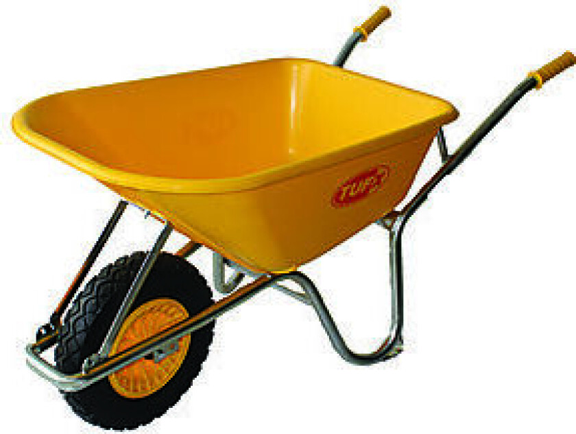 Trillebår i kunststoff 170 liter