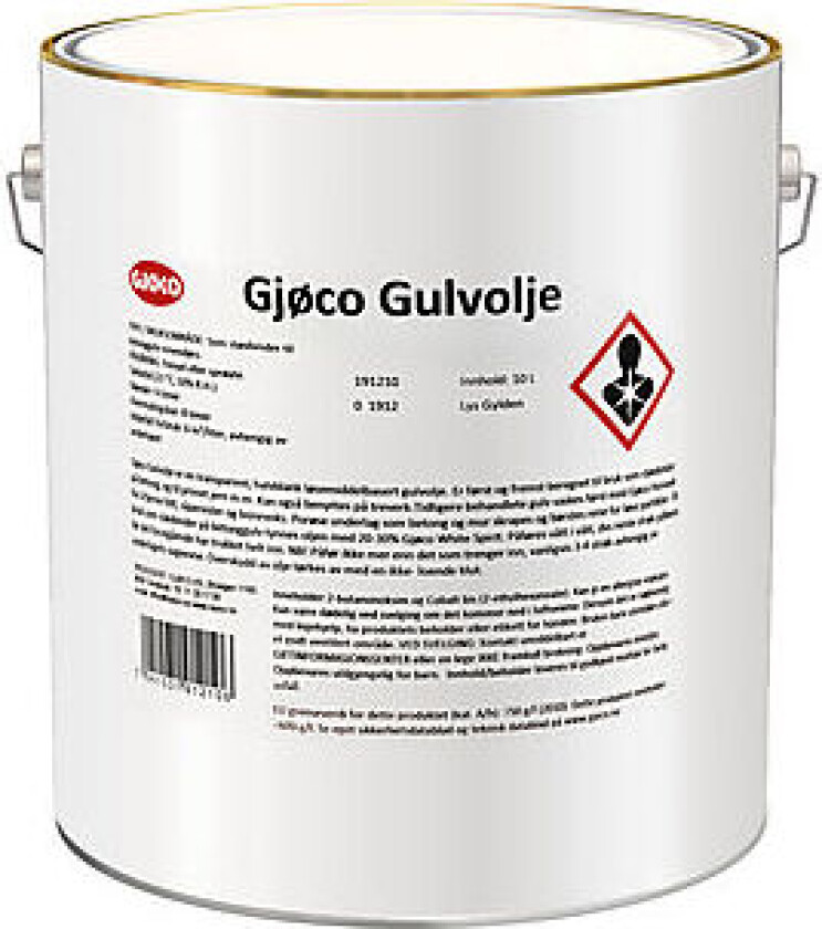 Gulvolje lys gylden 10l