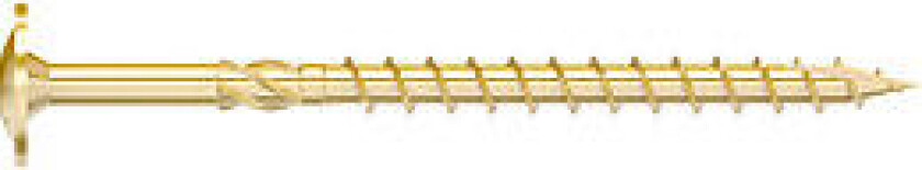 Bilde av Treskrue skivehode gulzink 8,0-340 50 stk