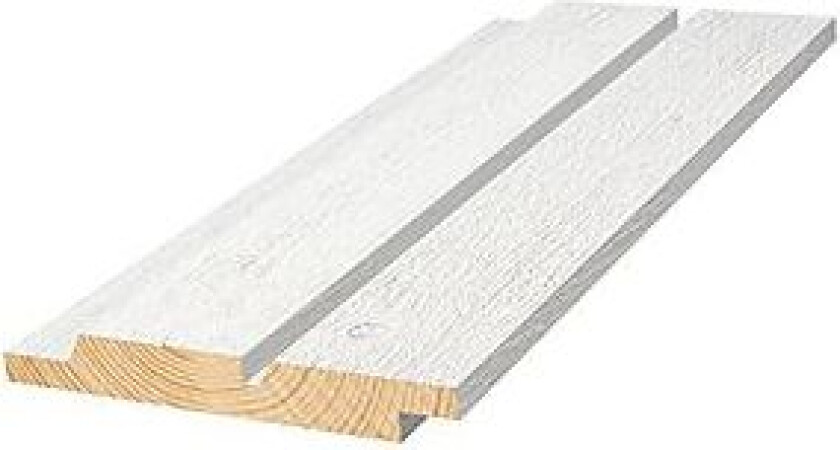 Kledning dobbelfals 60° med spor 19x148 mm sort