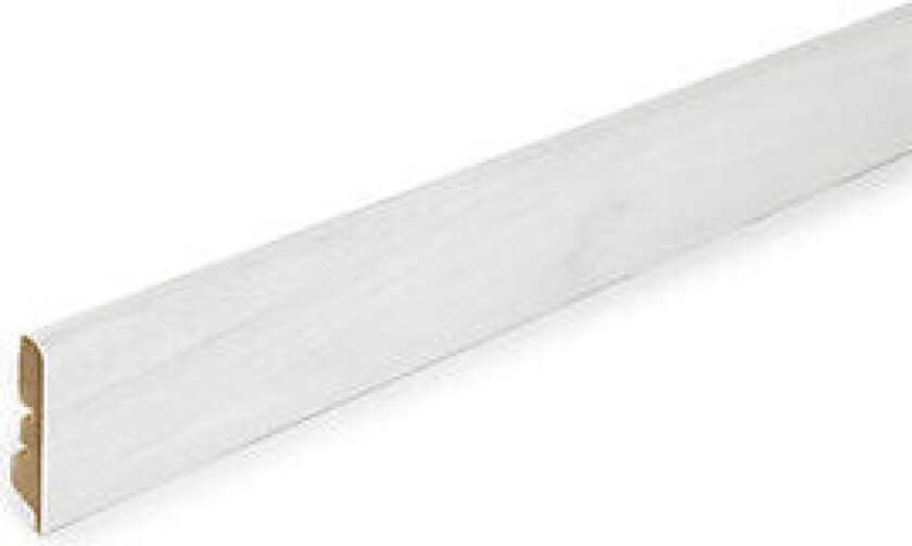 Sokkellist 14x58 sølvgrå eikdomest 2400mm dekor 01823