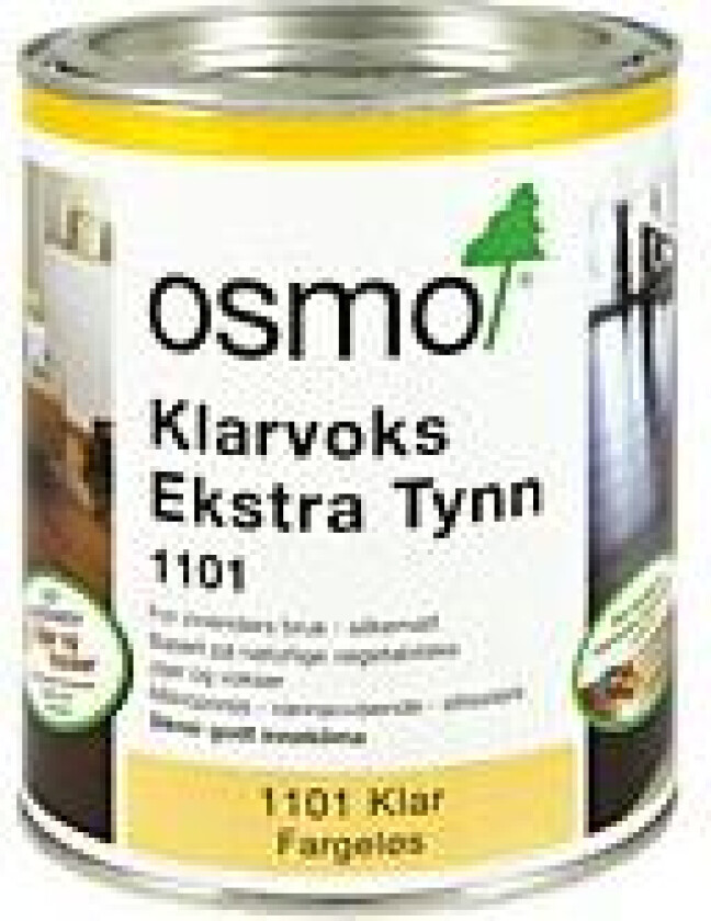 Klarvoks ekstra tynn 1101 0,75 1l dekker ca 16m2 1 strøk