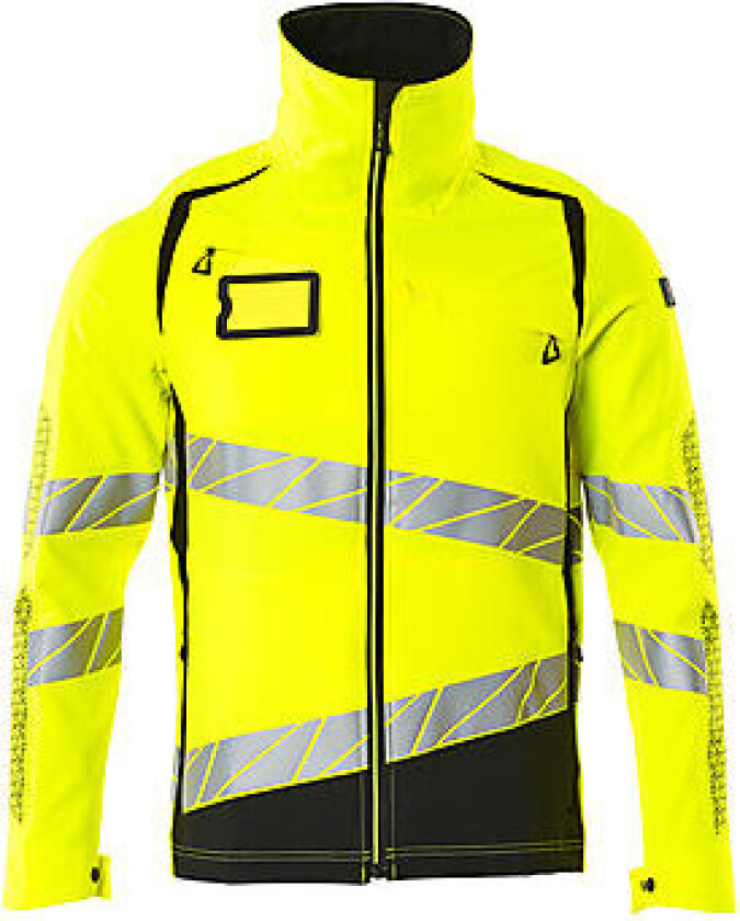 Arbeidsjakke 19009 gul/svart str. 2XL