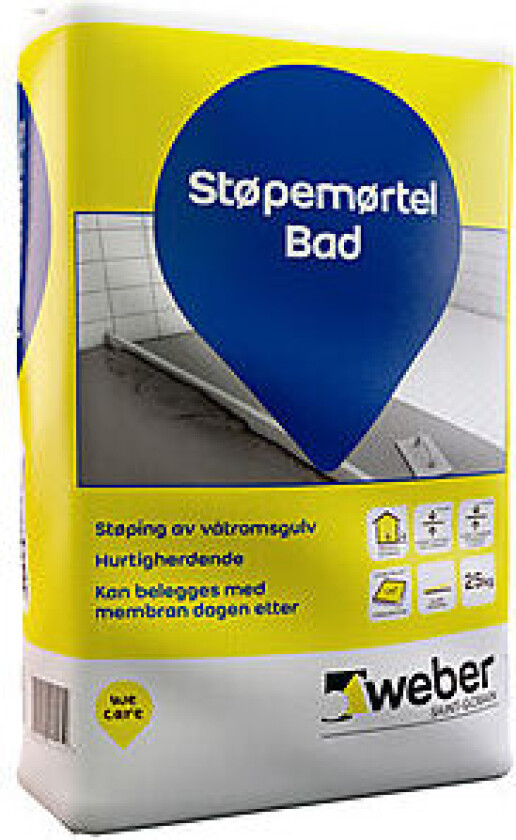 Støpemørtel bad 25 kg