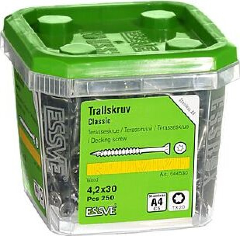Terrasseskr classic 4,2x30 a4 a4-250 a4 syrefast stål