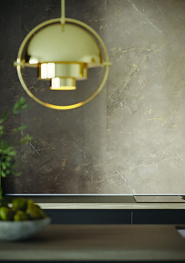 Kjøkkenpl 2278km00s g brown marble slett overflate 10x620x580
