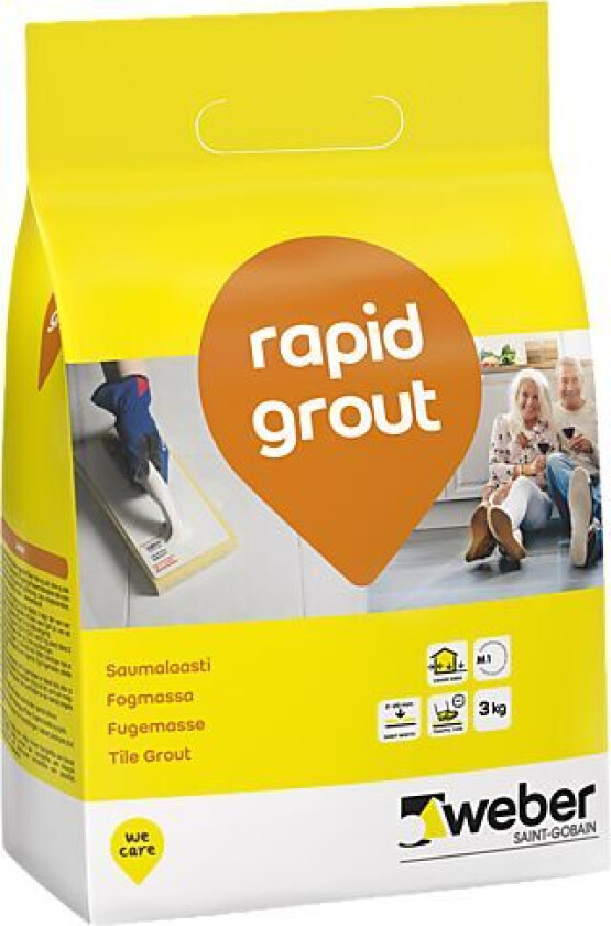Fugemasse rapid grout 16 grå 3 kg