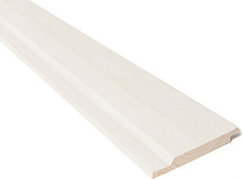Utvendig buerkledning profilert 19x148 mm grunnet hvit