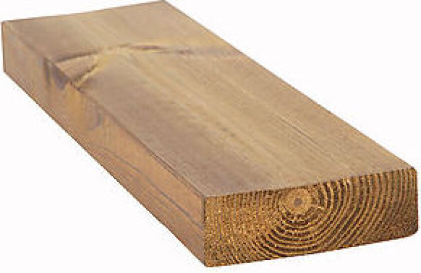 Konstruksjonsvirke justert royalimpregnert furu oker 48x148 mm