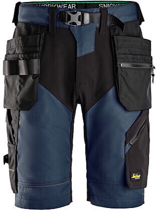 Håndverkshorts 6904 FLexiWork+ Mørkblå/sort str 54