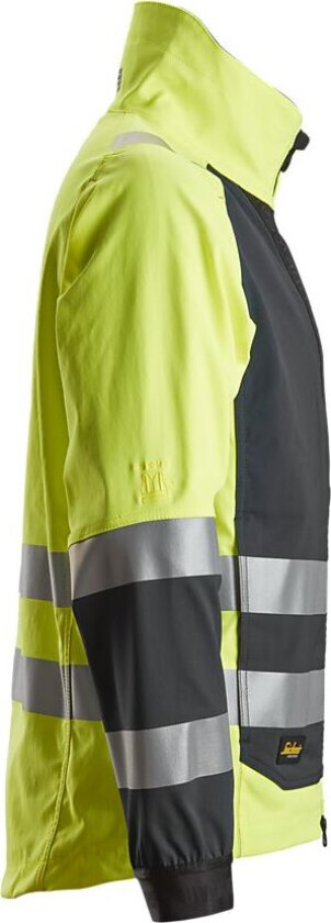 Arbeidsjakke high-vis gul/sort str M