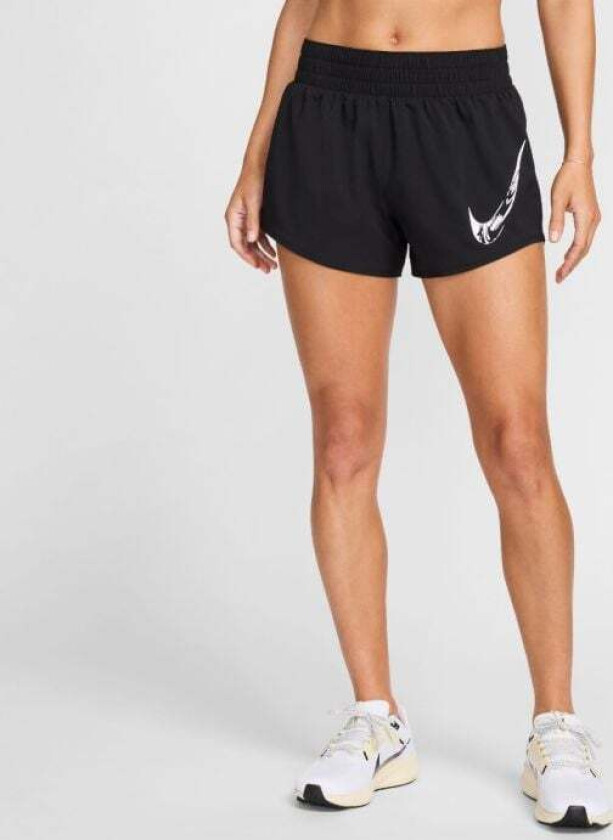 Dri-FIT One Swoosh HyperBright Mid-Rase Brief-Lined Shorts