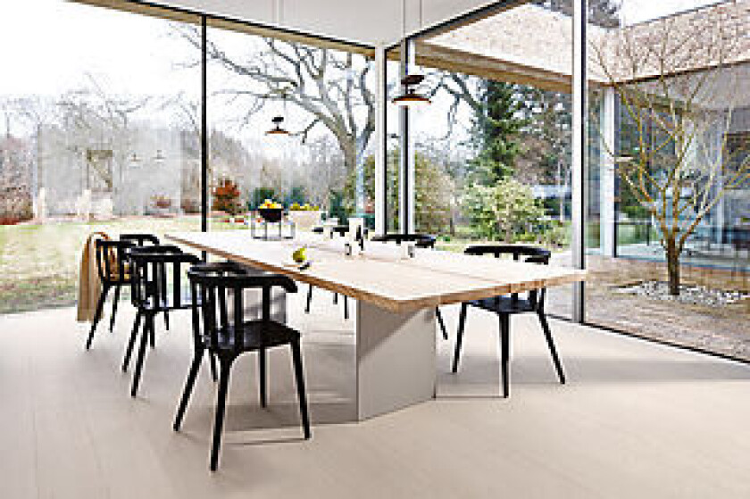 Parkett 1-stav Eik Andante Castle Live Pure lakk hvit