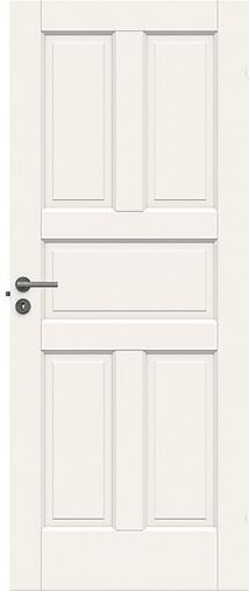 Dørbl craft 05 7x20 hvit malt klassisk fyllingsdør