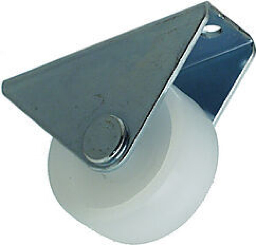 Møbelhjul ø 25 mm fast hvit