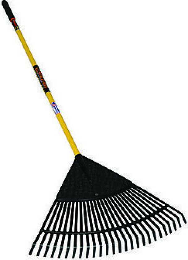 Rake til løv med 26 tenner plast