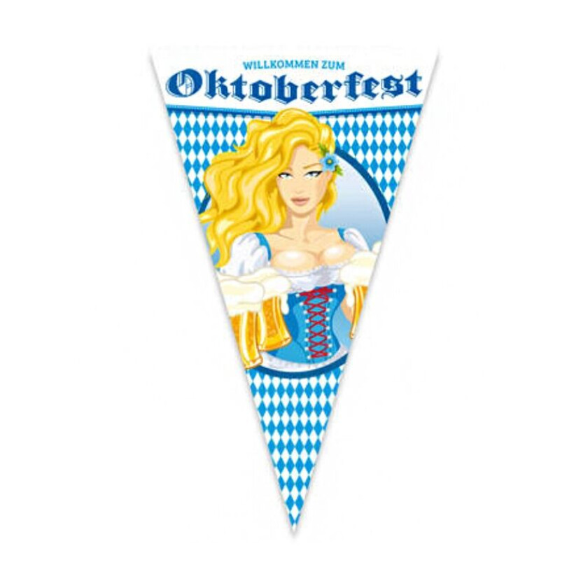 Megaflagg Oktoberfest Ølkrus - 90x150cm