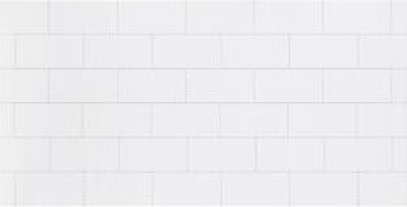 Kjøkkenplate flis hvit snø subway 2,2x1200x600 mm