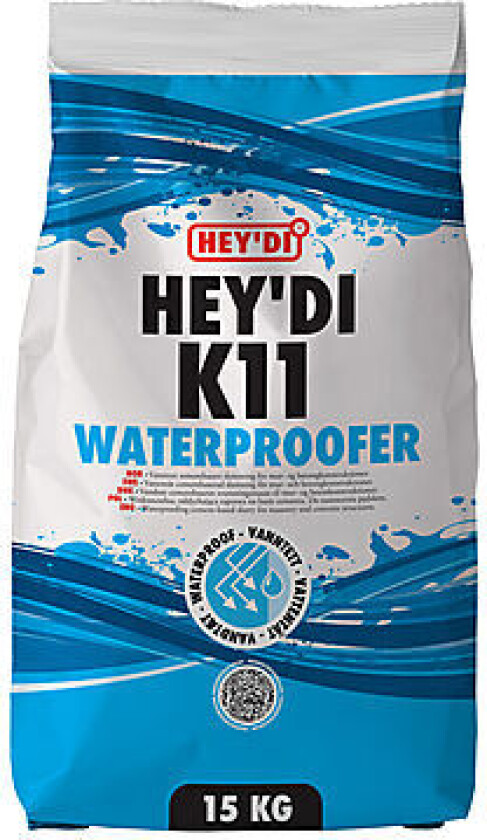 Bilde av Slemming k11 15 kg sekk vanntett slemming for mur og betong