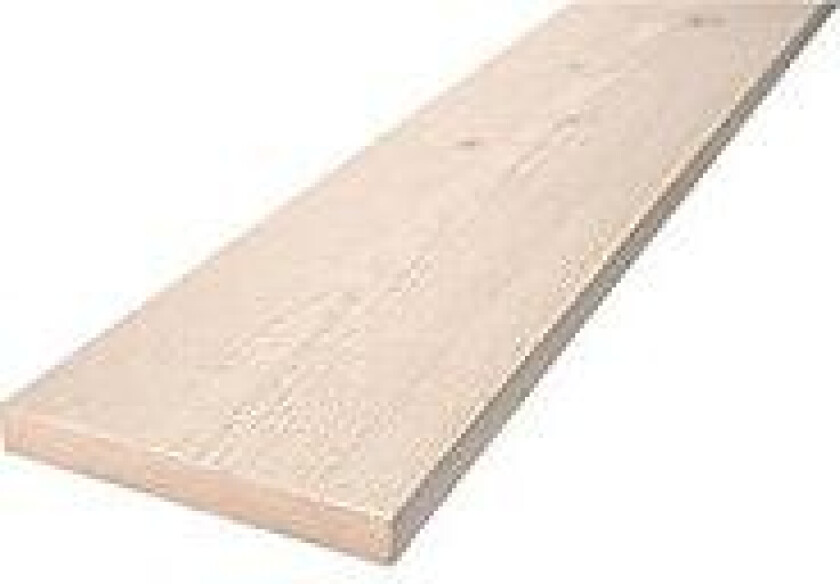 Rektangulær kledning 22x73 mm grunnet 3 sidig visir gran