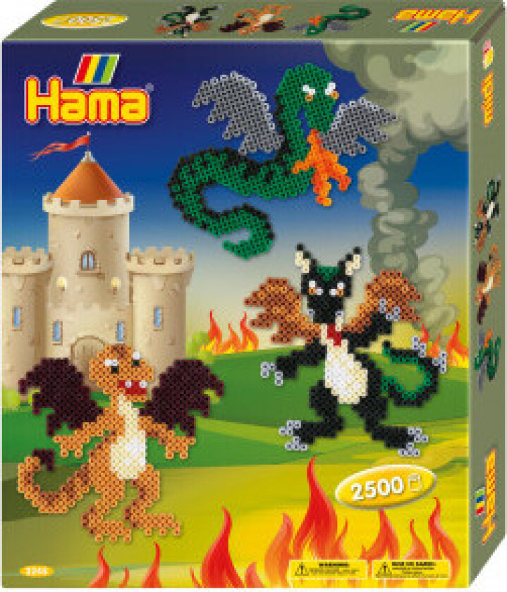 Midi Perlesett 2500 Perler - Drager